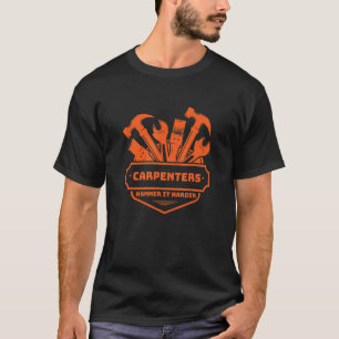 Camiseta Carpinteiros Martelam-No Mais Difícil Carpintaria