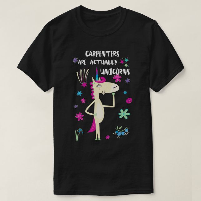 Camiseta Carpinteiros São Na Verdade Unicórdios (Frente do Design)