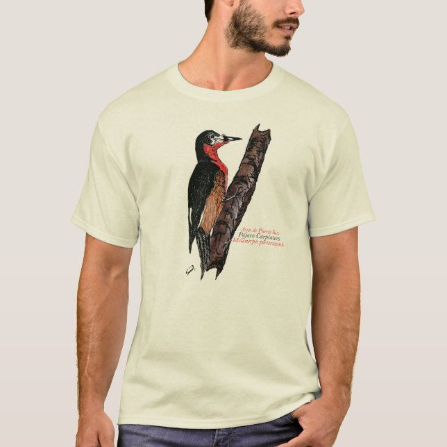 Camiseta Carpintero de Porto Rico/Pica-Pau (Frente)