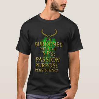 Camiseta Carregado com os 3 P