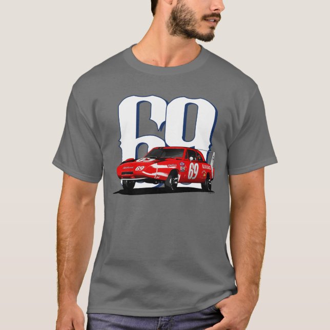 Camiseta Carregador Daytona de 1969 Dodge (Frente)