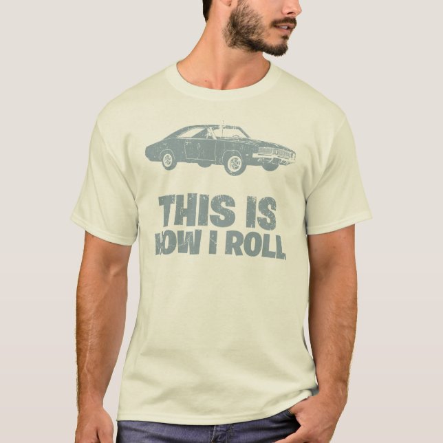 Camiseta Carregador de 1969 Dodge Hemi (Frente)