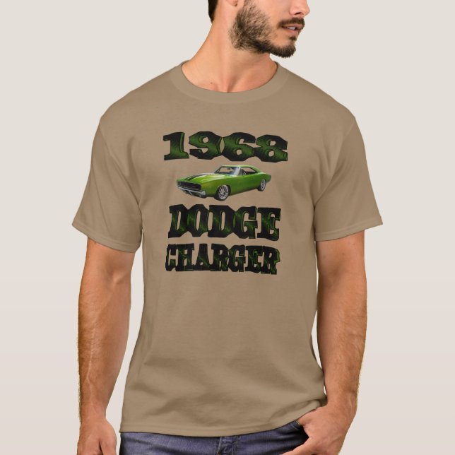 Camiseta Carregador de Dodge dos homens 1968 (Frente)