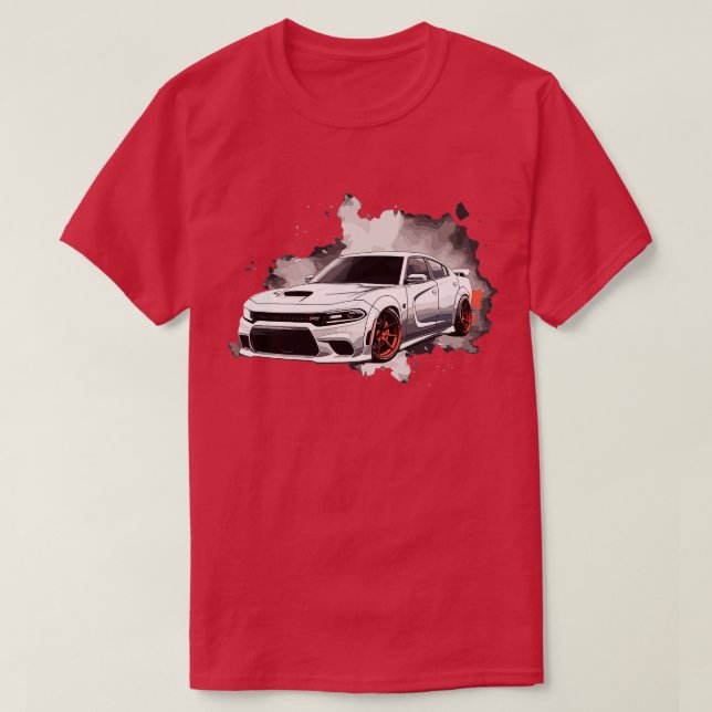 Camiseta Carregador do Dodge 2 (Frente do Design)