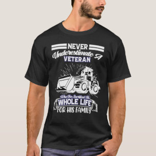 Camiseta Carregador frontal Operador Veterano de Discagem A