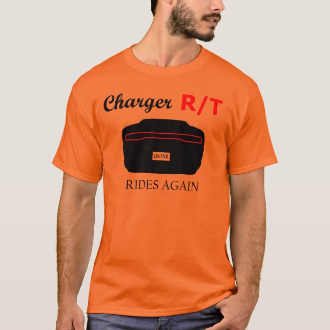 Camiseta Carregador novo R/T de Dodge (Frente)