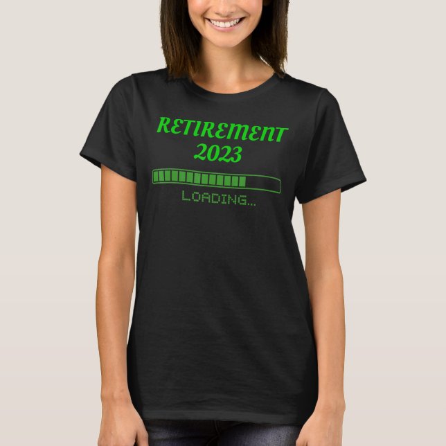 Camiseta Carregamento de 2023 por idade, homens, mulheres,  (Frente)
