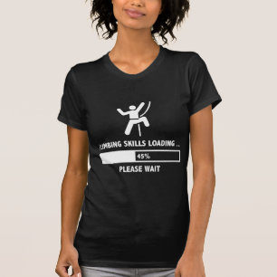 Camiseta Carregamento de escalada das habilidades
