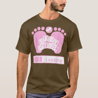 Camiseta Carregamento de Menina, Gravidez de Geek, Revoluçã