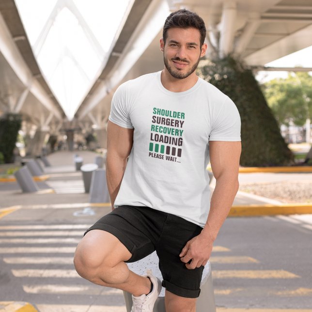 Camiseta Carregamento de Recuperação de Cirurgia do Ombro (Criador carregado)