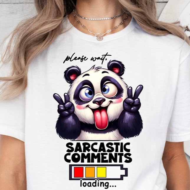 Camiseta Carregamento de Sarcasmo, T-shirt Engraçada, citaç (Sarcastic Comments Loading)