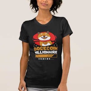 Camiseta Carregamento do Crypto DogeCoin Millionaire