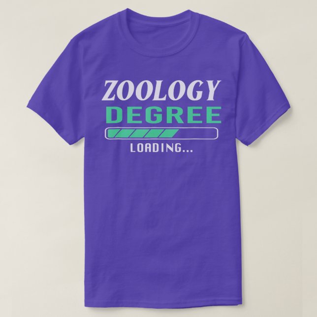 Camiseta Carregamento do Zology Degt para o zoólogo futuro (Frente do Design)