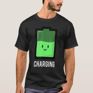 Camiseta Carregando Bateria Estilo de Vida Ativo Para Pe
