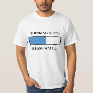 Camiseta Carregando um pensamento