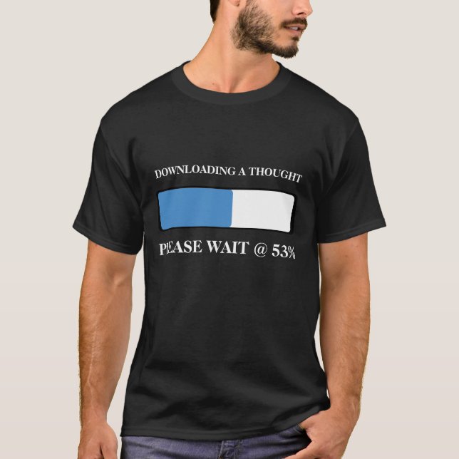 Camiseta Carregando um pensamento (Frente)