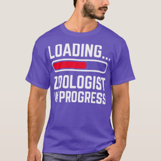 Camiseta Carregando Zoologista em Andamento