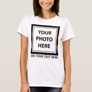 Camiseta Carregar Foto de Imagem e Adicionar Texto - Person