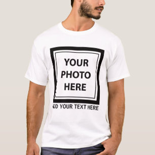 Camiseta Carregar Foto de Imagem e Adicionar Texto - Person
