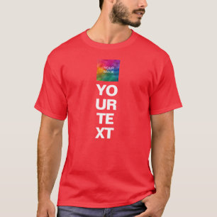 Camiseta Carregar Logotipo ou Modelo de Foto de Natal Verme