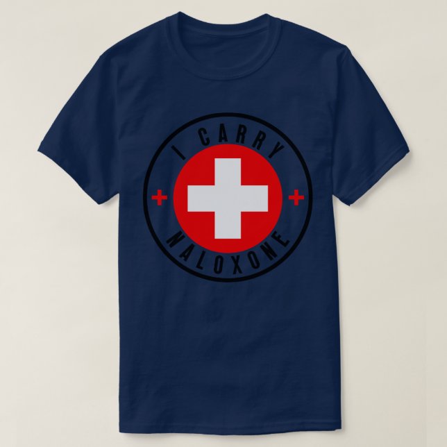 Camiseta Carregar naloxona 34 (Frente do Design)