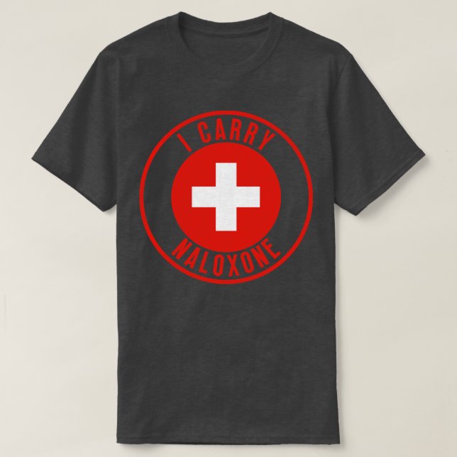 Camiseta Carregar naloxona 35 (Frente do Design)