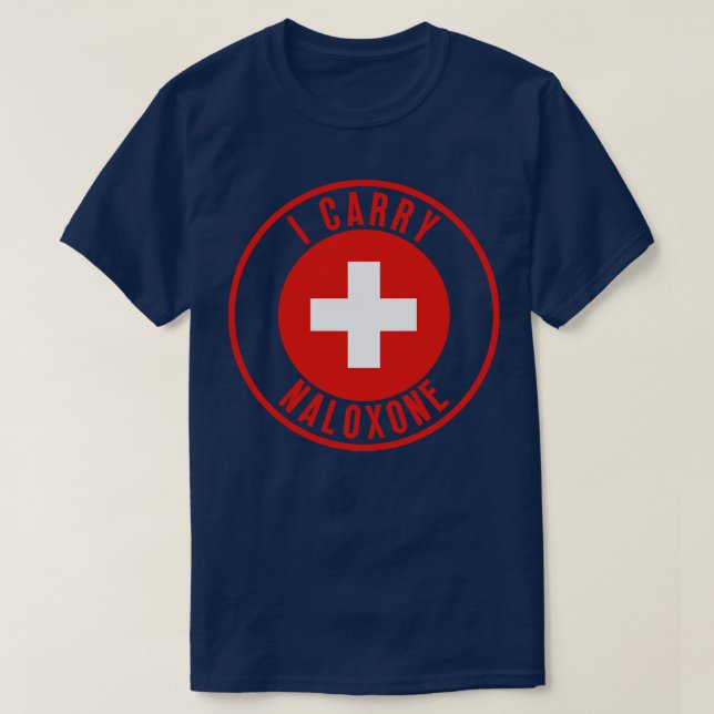 Camiseta Carregar naloxona 35 (Frente do Design)