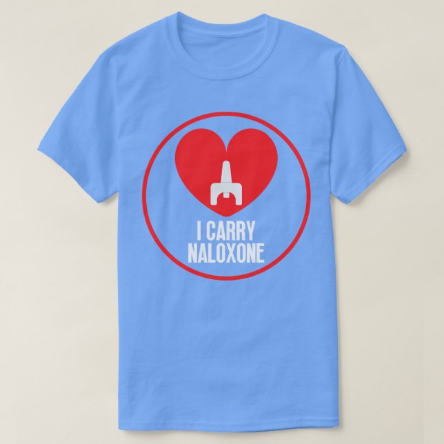 Camiseta Carregar naloxona 36 (Frente do Design)