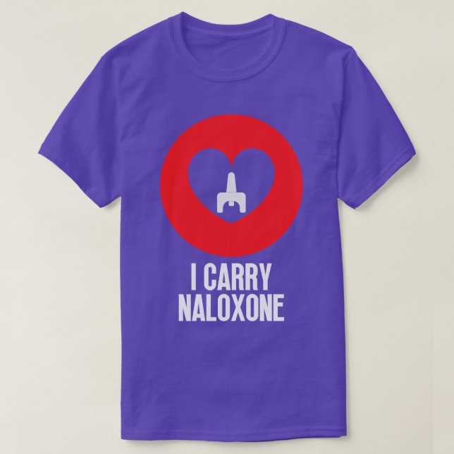 Camiseta Carregar naloxona 4 (Frente do Design)