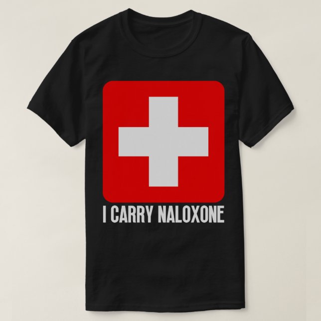 Camiseta Carregar Naloxona 48 (Frente do Design)