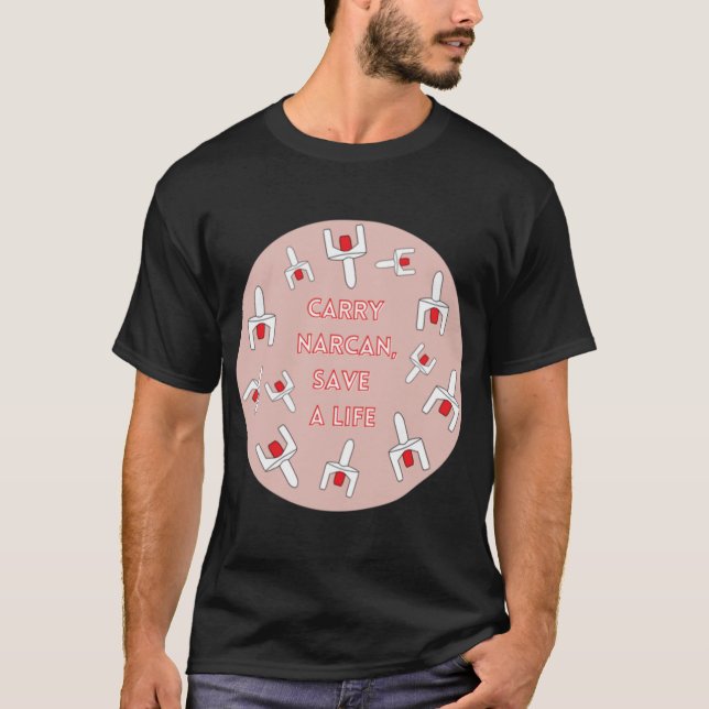 Camiseta Carregar Narcan Economiza Uma Vida (Frente)
