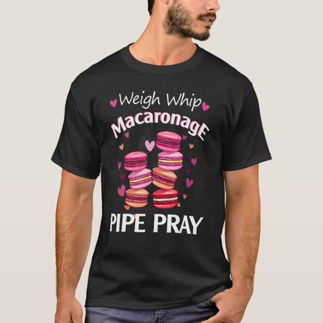 Camiseta Carregar Pipoca Macaronagem Pipoca Reze Macaron Ba (Frente)