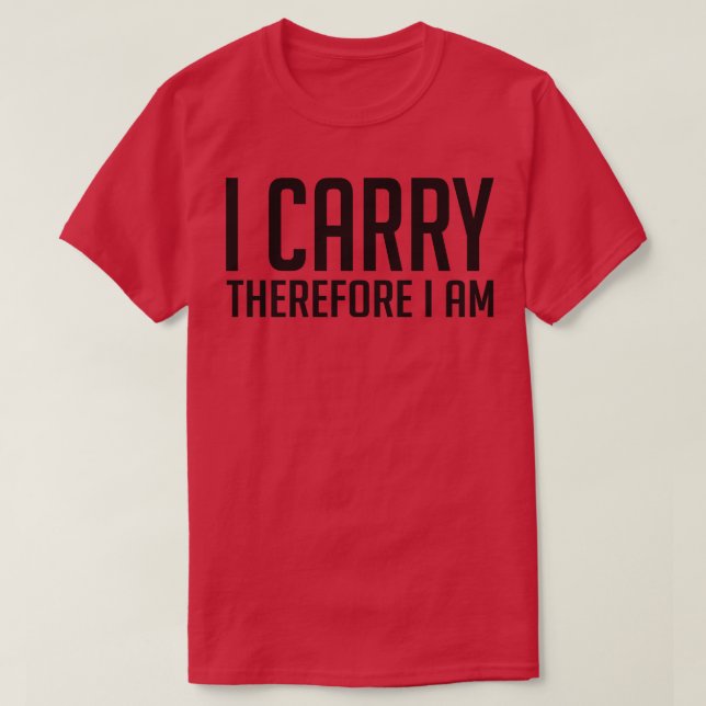 Camiseta Carregar, portanto, que eu seja (Frente do Design)
