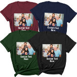 Camiseta Carregue a Imagem Personalizada da Reunião da Famí<br><div class="desc">Capture e aprecie momentos especiais com nossa camiseta "Upload Your Custom Photo Family Reunion Picture". Essa árvore personalizada permite que você transforme uma foto favorita da família em uma memória vestida, perfeita para reuniões familiares, festas de aniversário ou qualquer encontro onde você queira celebrar seus entes queridos. Quer seja um...</div>