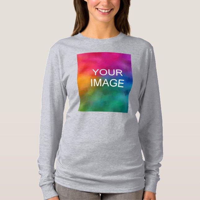 Camiseta Carregue sua foto no Compro online Womens T-Shirts (Frente)