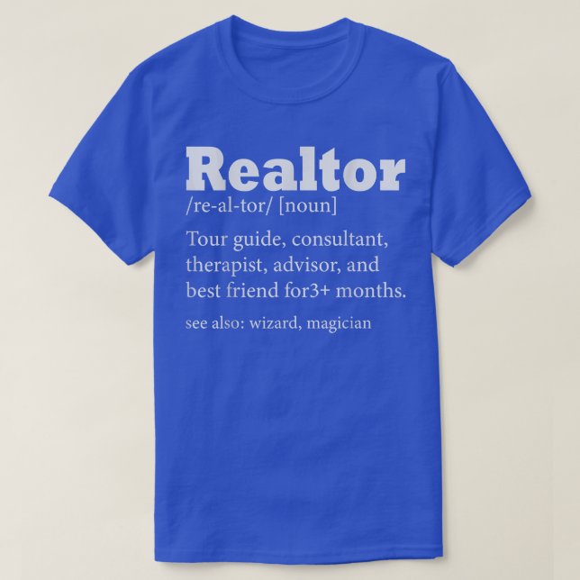 Camiseta Carreira de Definição do Realtor (Frente do Design)