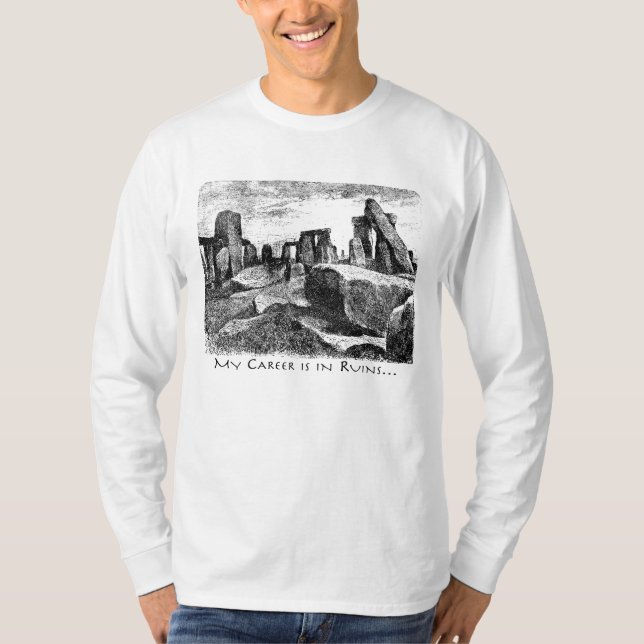 Camiseta Carreira Em Ruínas: Stonehenge (Frente)