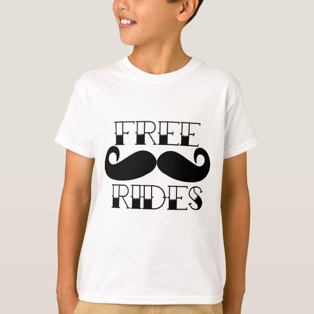 Camiseta Carreiras gratuitas de bigode (Frente)