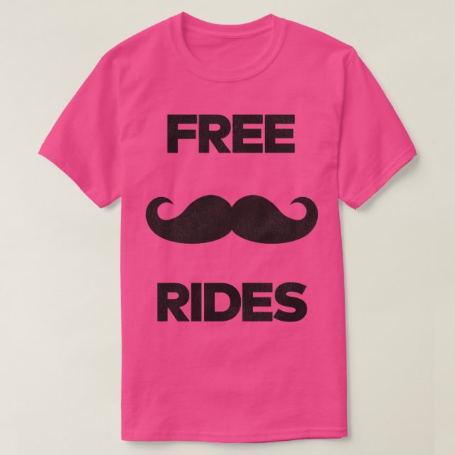 Camiseta Carreiras gratuitas de bigode (Frente do Design)
