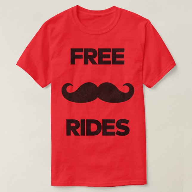 Camiseta Carreiras gratuitas de bigode (Frente do Design)