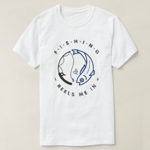 Camiseta Carretéis de Pesca Me Atraem Pesca Divertida