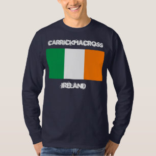 Camiseta Carrickmacross, Ireland com bandeira irlandesa