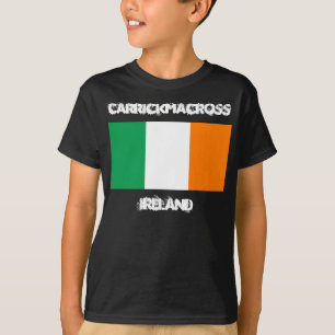 Camiseta Carrickmacross, Irlanda com crianças da bandeira i