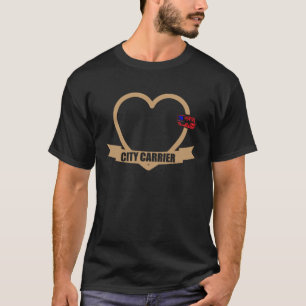 Camiseta Carrier Mail Woman Heart Postal Worth