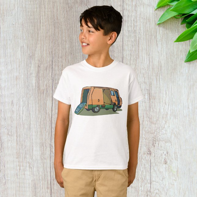 Camiseta Carrinha Laranja com Rampa (Criador carregado)