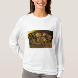 Camiseta Carrinho com Ox Vermelho e Branco (Vincent van Gog