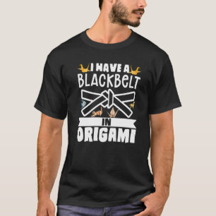 Camiseta Carrinho De Artesanato De Papel Mestre Origami Eu