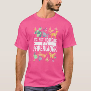 Camiseta Carrinho De Artesanato De Papel Principal Origami
