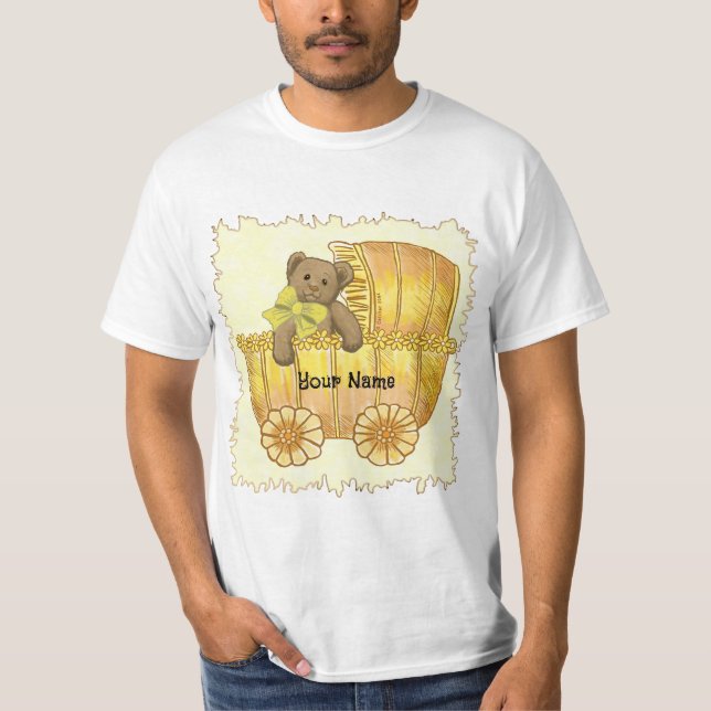 Camiseta Carrinho de Bebê Amarelo   (Frente)