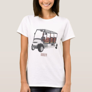Camiseta Carrinho de golfe / desenho animado de buggy de go